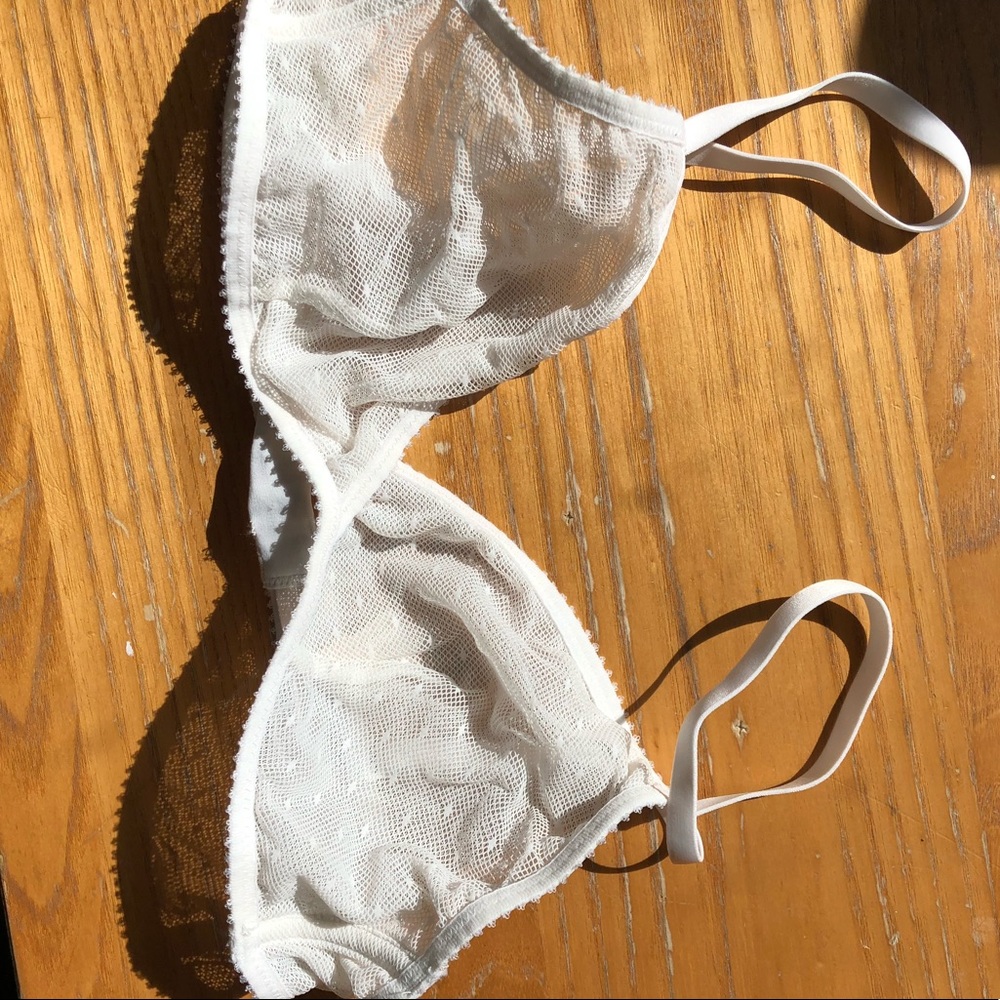 White J Crew Bralette